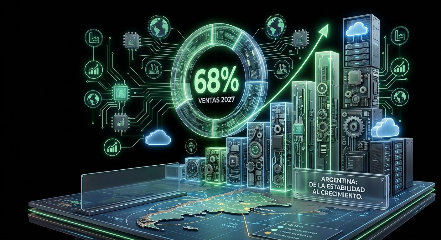 El 68% de las empresas argentinas prevé un aumento de ventas para 2027 e impulsará la inversión en tecnología.